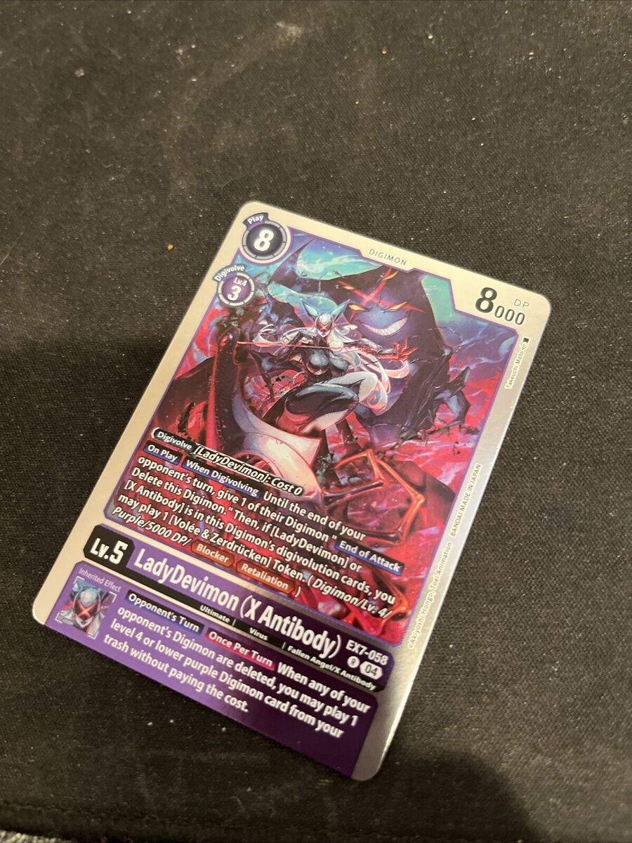 LadyDevimon (X Antibody) EX7-058 -RARE FOIL HOLO Digimon CCG LadyDevimon (X Antibody) EX7-058 -RARE FOIL HOLO Digimon CCG