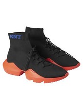 KNT Kiton Black Red Cotton Pl Sneaker P51 Man