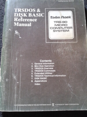 TRS-80 TRS-DOS Referenz