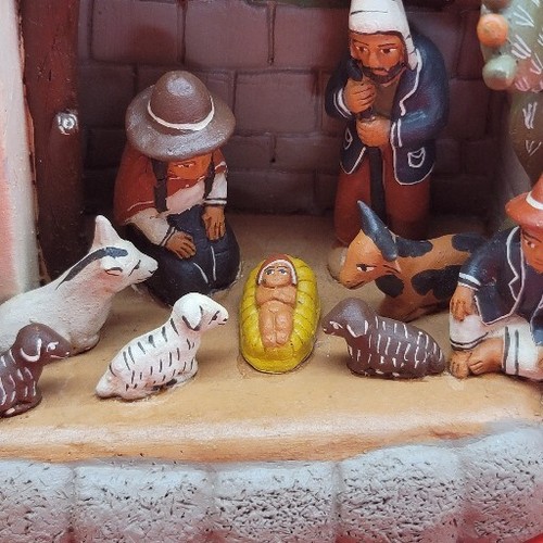 CIAP Nativity Scene Music Box Made in Peru Clay Pottery Ceramic Christmas - Picture 7 of 17