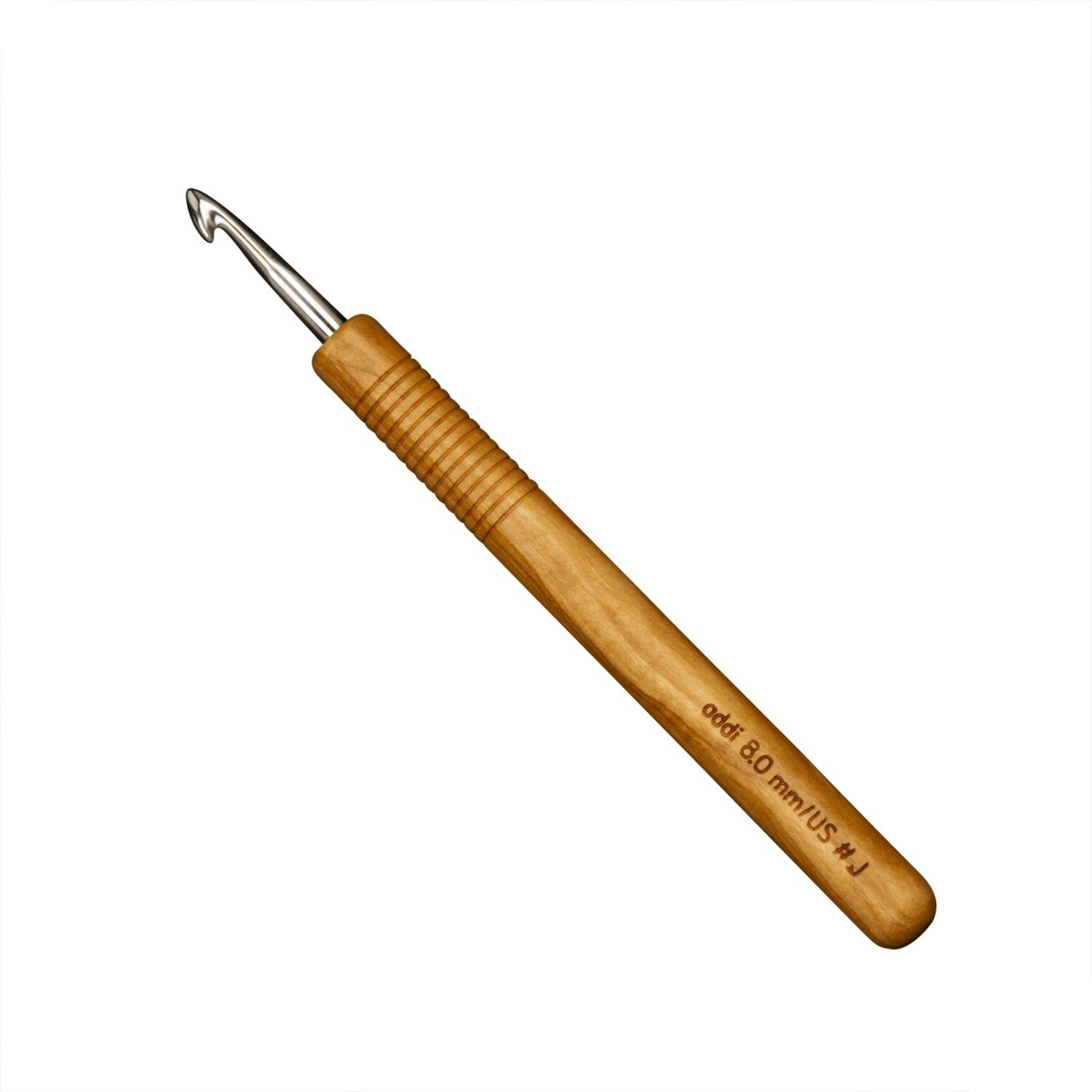 Olive Wood Crochet Hook by addi | Size: 4.5mm/15cm