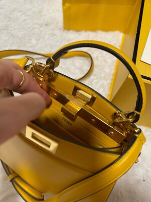 Fendi Peekaboo Yellow Bag | eBay