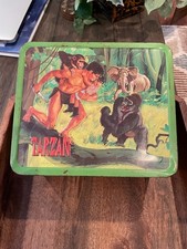 Vintage 1966 Aladdin TARZAN Metal Lunchbox