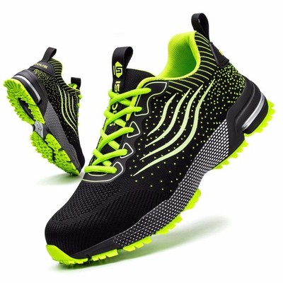 Work Shoes Mens Safety Shoes Womens Lightweight Athletic Steel Toe Cap with ...