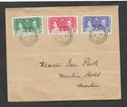 FALKLAND ISLANDS 1937 GEORGE VI CORONATION PLAIN FDC 'SOUTH GEORGIA' FDDS