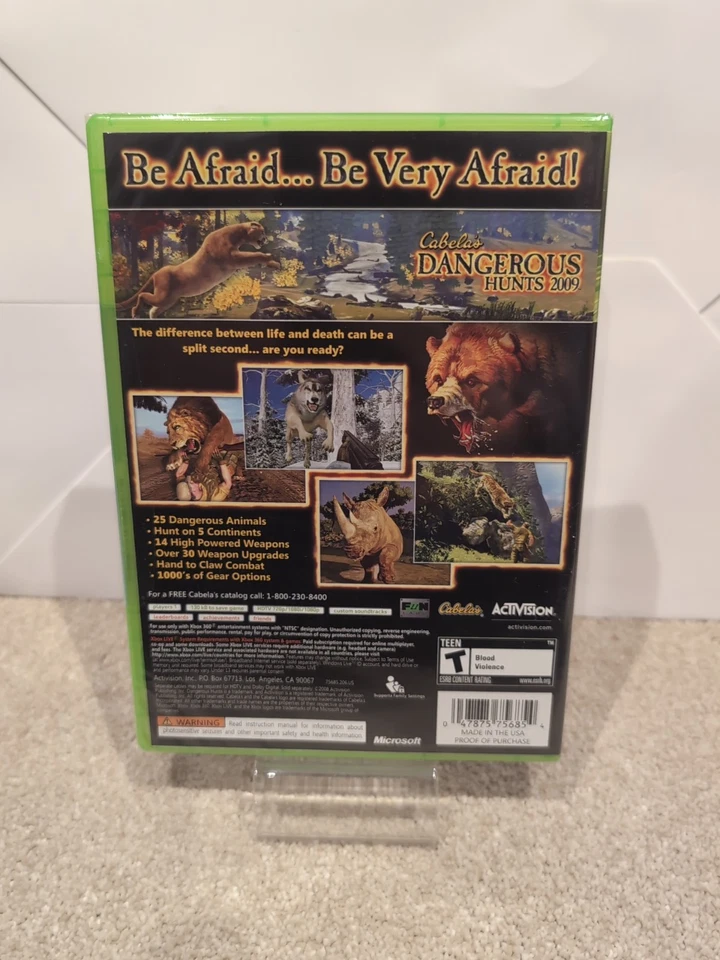 Cabela's Dangerous Hunts 2009 (Microsoft Xbox 360, 2008) BRAND NEW SEALED NTSC - Image 4 of 4
