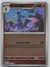 Ceruledge 020/094 Uncommon Phantasmal Flames Pokemon Reverse Holo Near Mint