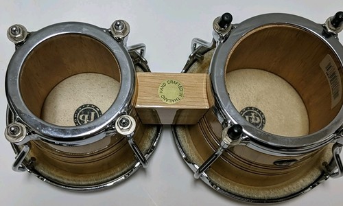 LP Music Collection Mini Tunable Bongos Wood Drums LPM199-AW SAME DAY SHIPPING - Picture 5 of 5