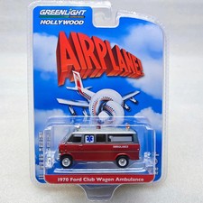 GreenLight 1:64 Hollywood 42- Airplane! -1970 Ford Club Wagon Ambulance Varnish