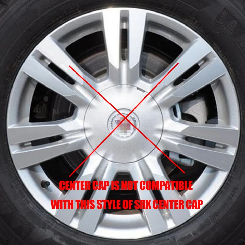 4PC 66mm 2.64" Black Colour Wheel Center Hub Caps Cover For ATS CTS DTS 9596628 Foto 2 de 4