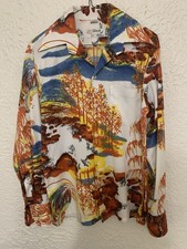 Men's 1970's Vintage Disco Party Shirt Size Medium