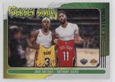 2020-21 Panini NBA Hoops Jersey Swap Jrue Holiday Anthony Davis #6 9kc
