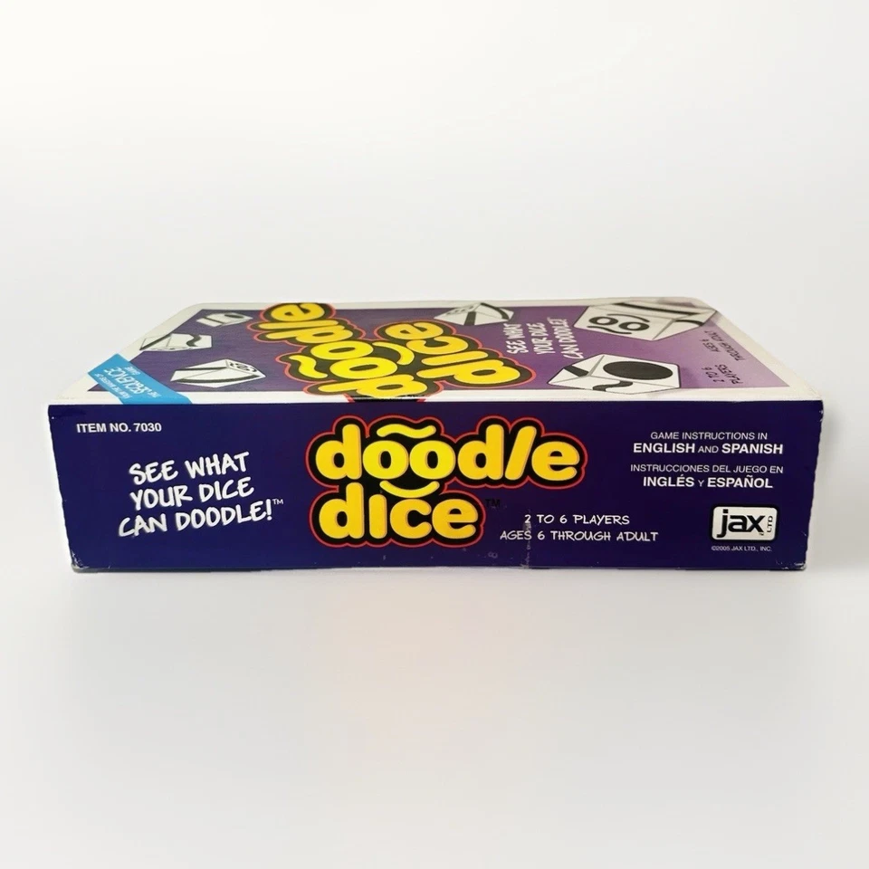 Doodle Dice Game COMPLETE Jax 2005 Makers of Sequence Family Kids Matching Game - Image 4 of 4