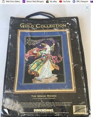 Dimensions Gold Collection Embroidery Kit #1511 The Grand Wizard VTG 1998 NOS