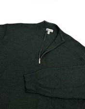Peter Millar Sweater Men  s Size XL Merino Wool Forest Green Crown Soft 1/4 Zip
