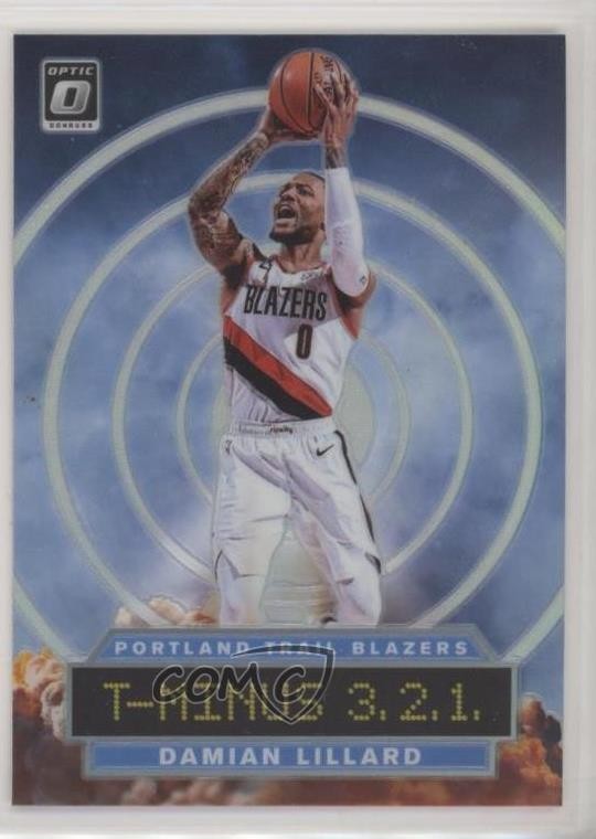 2019-20 Panini Donruss Optic T-Minus 3 2 1 Holo Prizm Damian Lillard #7 01nw
