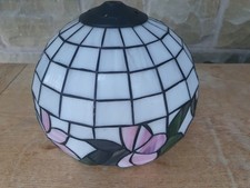 Tiffany Style Stained Glass Lampshade Pendant Hanging Light 26" diameter