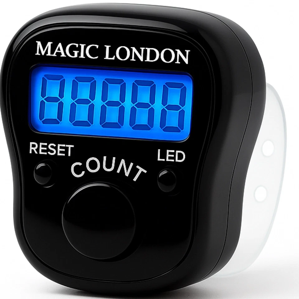 Offerta Ramadan LED Anello Dito Digitale Contabile Contabile Contatore Fila Maglia - Immagine 2 di 4