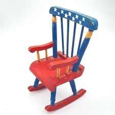 VTG Americana Doll House Furniture Rocking chair