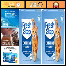 Extreme Multi-Cat Clumping Cat Litter, Low Dust, Odor Control, Febreze Fresh, 28