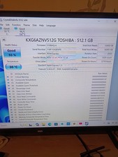 Toshiba XG6 512GB NVMe M.2 2280 PCIe 3.0 x4 SSD KXG6AZNV512G 01LX201 93% HEALTH