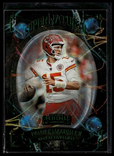 Patrick Mahomes II [Emerald] #SN-PMA 2022 Panini Contenders Supernatural card