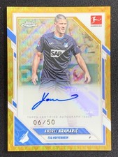 Andrej Kramaric 2025-26 Topps Chrome Bundesliga Gold Wave Auto /50 #BA-AKR