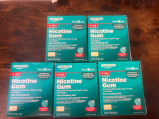 Nicotine Gum AMAZON 4mg Arctic Mint 220 Pieces Stop Smoking Polacrilex