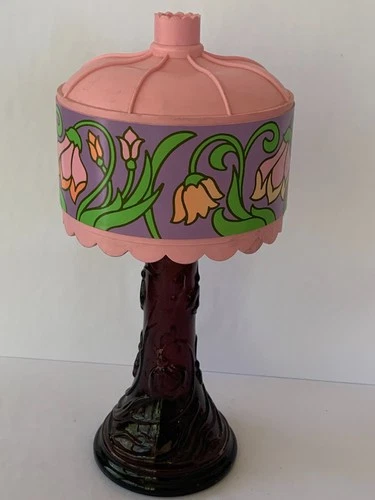 Vintage AVON Tiffany Lamp Moonwind Cologne Decanter, Empty & No Box