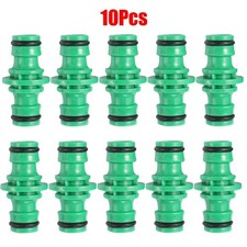 10x Double Male Hose Connector Coupler Extender for Join Garden Hose Pipe Tube