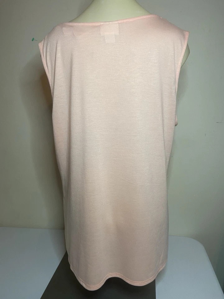 "JACLYN SMITH"  Womens Size Xl 3 LAYER RUFFLE TANK TOP Foto 2 de 4