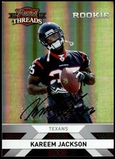 2010 Panini Threads #249 Kareem Jackson Autographs Silver #/399 Rookie E1