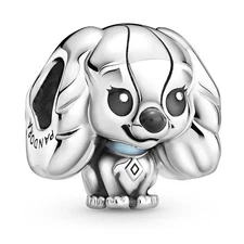 Genuine Pandora Charm Disney Lady And The Tramp Lady Dog Silver Blue 799386C01