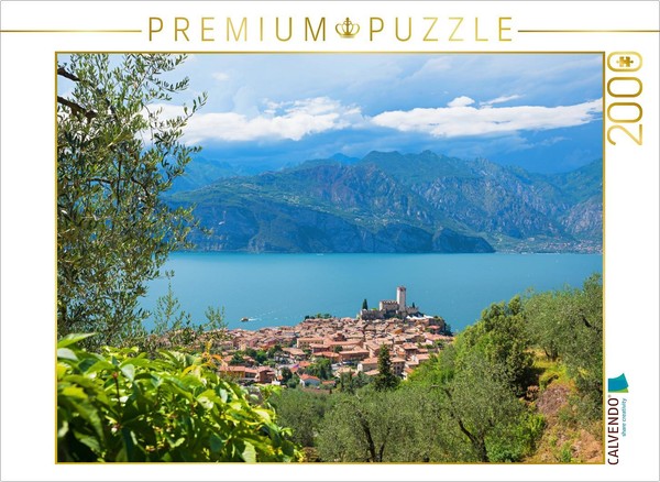Calvendo Puzzle View From The Panoramic Road In Malcesine | 2000 Pieces, Finishe-image