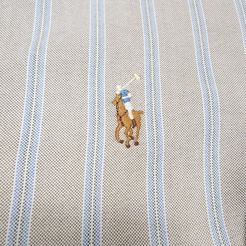 Ralph Lauren Shirt Mens Large 15.5 Striped Classic Fit Long Sleeve Polo Dress - Picture 4 of 10