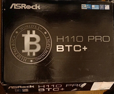 As Is, ASRock H110 Pro BTC+ LGA 1151, Intel (H110 PRO BTC+/A/ASRK) Motherboard
