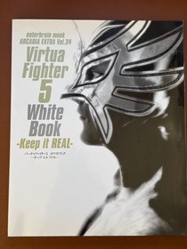 Sega Saturn VirtuFighter 5 Strategy Guide White & Black Book Set Used DVDs