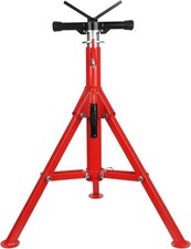 Explorehorizon Adjustable Folding Pipe Jack Stand Heavy-Duty Steel Pipe Stand V