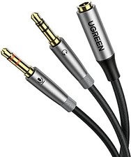 Dual 3.5mm Headphone and Microphone Splitter