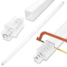 Bathroom Towel Bar 24 Inch Adjustable Spring Loaded Replacement Rod Clear