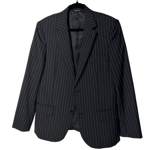 Dolce & Gabbana 100% Virgin Wool Two Button Blazer Black ITA Sz 48 / US Sz 38