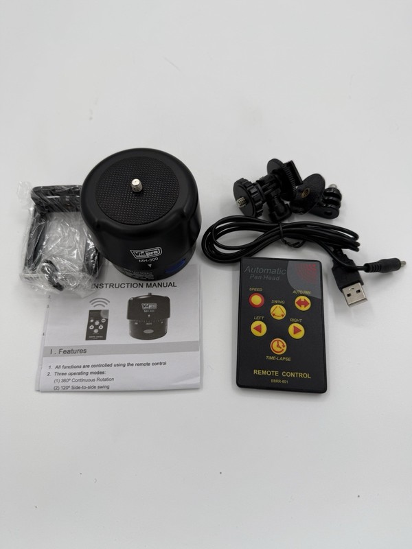 Vidpro 360-Degree Time-Lapse Photography Motorized Pan Remote For GoPro Camera's