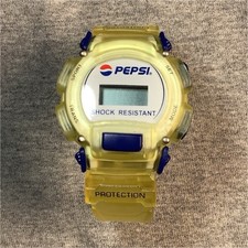 Vintage Pepsi Digital Watch 1990s Promotional FOR PARTS REPAIR Missing Buttons