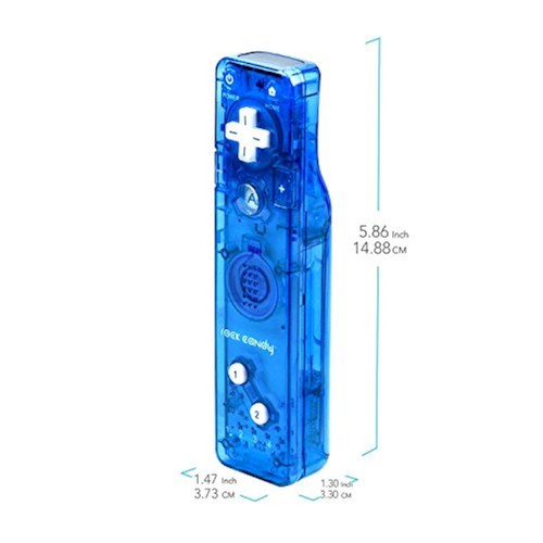 PDP Rock Candy Controller For Wii Wii U Blueberry Boom Motion Wiimote 8E - Picture 4 of 6