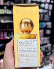 Truly Golden Glaze Luxury Body Oil Vegan Hyaluronic Acid Boost, 3.1 fl oz