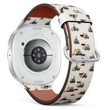 Construction Vehicles Workers Vegan Leather Watch Band 40/44/46mm 