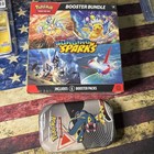 Pokemon Surging Sparks Booster Bundle & Black And White Mini Tin SEALED NEW