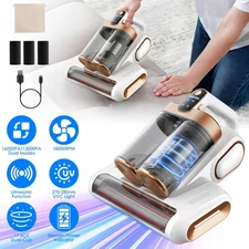 Handheld Mattress Vacuum Cleaner Suction Bed Dust Mite Remover with UV Light