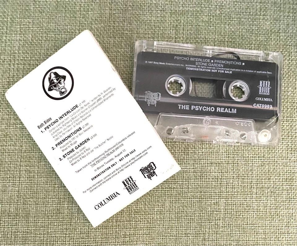 Psycho Realm **PROMO CASSETTE** Psycho Psampler - 3 Song Sampler - Image 2 of 2