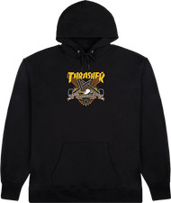 THRASHER ANTI-HERO EAGLEGRAM HOODIE SMALL BLK